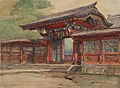 「芝増上寺山門」1890年