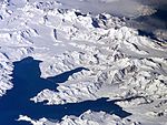 Centrala Sydgeorgien: Cumberlandbukten med Thatcherhalvön och Grytviken.