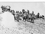 The 100th Separate Airborne Reconnaissance Company on the top of newly conquered VDV Peak of the Pamir Mountains