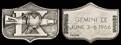 Gemini 9A Flown Silver Fliteline Medallion