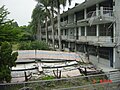 在地震中遭震毀的臺中縣霧峰鄉光復國中校舍