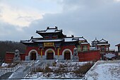 Lianhuashan (lit. "lotus flower mountain") Temple in Dalian