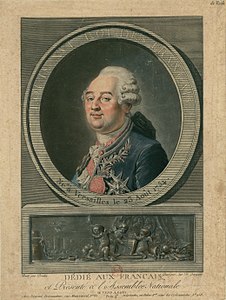 Portrait de Louis XVI (1789-1790), estampe.