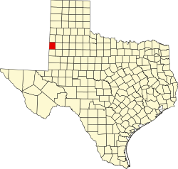 Cochran County na mapě Texasu