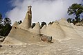 Formation géologique commue comme Paisaje Lunar (paysage lunaire), dans la zone haute de Granadilla.