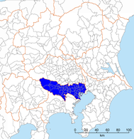 東京都区部と多摩地域（気象情報における東京地方）