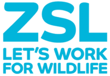 Logo : sigle ZSL et slogan « Let's work for wildlife ».