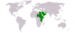Range of Acacia oerfota