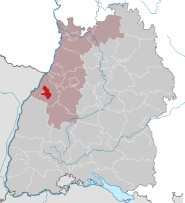 Kaart van Baden-Baden