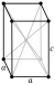 Body-centered tetragonal kristalna struktura za kositer