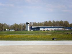 Control tower at the Cuyahoga County Airport