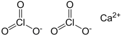 Strukturformel von Calciumchlorat