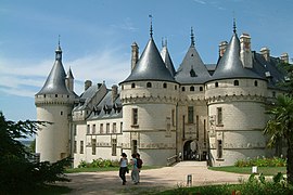 Castello di Chaumont-sur-Loire, la cui ala est venne costruita tra il 1498 ed il 1510.