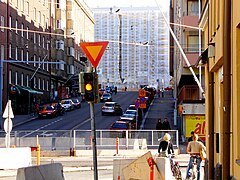 Croisement avec Helsinginkatu.