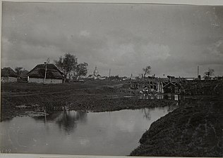 село Озерна на річці Восушці у 1915 році