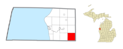 Location within Mason County