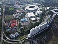 Sky viewpoint to the stadium