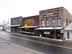 "Old Town" Helena during a rare snowfall on January 19, 2008: These buildings date to the late 1800s.