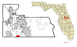 Location in Orange County and the state of Florida