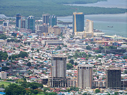 Vy över Port of Spain, 2008.