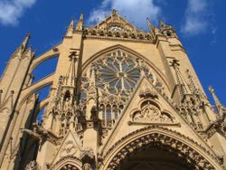 Portail ouest de la cathédrale Saint-Étienne à Metz