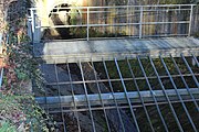 Beginn der Verrohrung an der Bramleystraße gegenüber dem Südeck der Stadtmauer