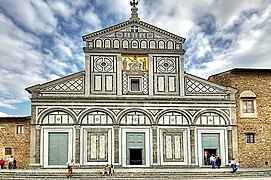 Fachada de la basílica de San Miniato al Monte