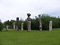 St Helens "Duckeries" Parkı'nda tahtadan heykeller sergisi