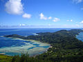 Vista sobre Mangareva a partir do Monte Mokoto.