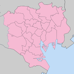神田練塀町の位置（東京23区内）