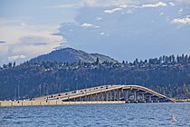 William R. Bennett Bridge from Kelowna City Park.