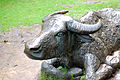 SkulpturLying and Standing(1988) von Elisabeth Frink, Yorkshire Sculpture Park, Wakefield