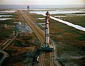 Vývoz nosnej rakety Saturn V z montážnej haly VAB k štartovacej rampe