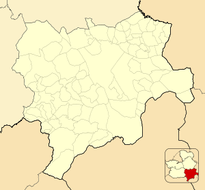 Abengibreの位置（アルバセーテ県内）