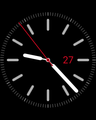 AppleのwatchOS。アナログ時計表示の際の文字盤。