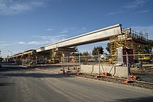 Concrete viaduct beams