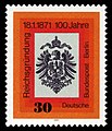 Deutsche Bundespost Berlin (1971): 100. Jahrestag der Deutschen Reichsgründung: Reichsadler mit Kaiserkrone