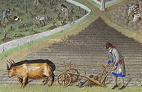 French ploughman, c. 1410