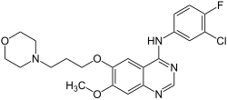 Strukturformel von Gefitinib