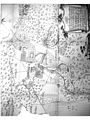 Karte der von ihm geplanten Stadt Charlottenburg (genordet)