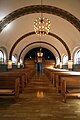 Kapernaumskirken. Interior from altar, portrait mode, wide angle