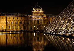 Het museumgebouw Louvre