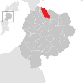 Poloha obce Ritzing v okrese Oberpullendorf (klikacia mapa)