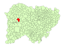 Kaart van Villavieja de Yeltes