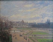 Camille Pissarro, Les Jardins des Tuileries (1900), Saint-Pétersbourg, musée de l'Ermitage.