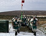 Raven banner at Shetlands Norse heritage festival Up Helly Aa