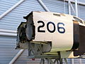 Le cockpit du CF-105 Mk.II RL 206 au Musée de l'Aviation et de l'Espace du Canada à Ottawa.