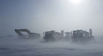 Winter conditions on the Dalton Highway (April 2016)