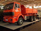 Serbian FAP NG 2640 dump rigid truck three-axle at exhibition IAA 2012 in Hanover, Germany.