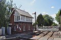 Signal, signal box & level crossing